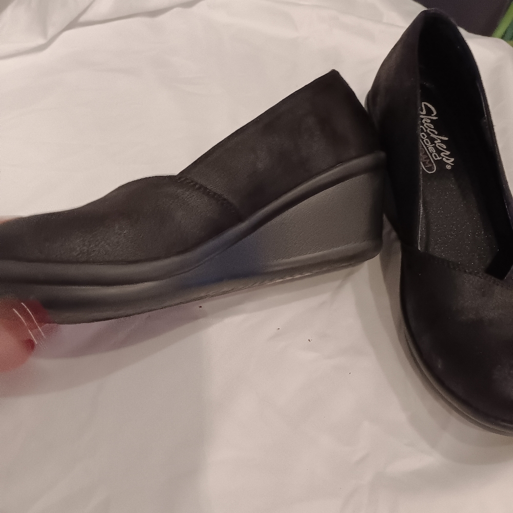 Skechers Air Cooled Memory Foam Ladies Wedges - Picture 9 of 14